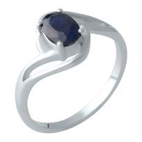 Sidabrinis žiedas su natūraliu safyru 1.055ct (2000495) 18 safyras