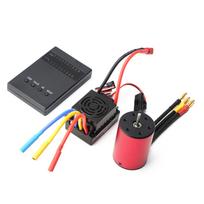 3100KV bešepetėlis variklis 3650 vandeniui atsparus variklis su 60A bešepetėliu ESC 5.8V 3A BEC programavimo kortele 3900kv įvairiaspalvis