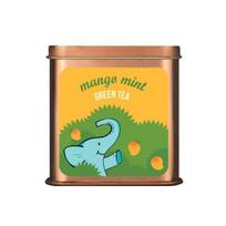 Žalioji arbata su mėtų ir mangų (100 g), Mango mėtų žalioji arbata, arbatos bagažinė