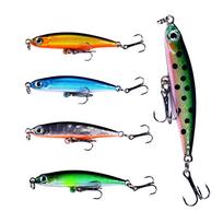 Pieštukinis žūklės masalas 5CM-3.5G-6# Bass žvejybos reikmenys jaukai Žvejybos priedai Sūrio vandens masalai Žuvies masalas velkamasis masalas