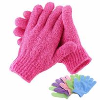 2 poros vonia šveitimui šveičiamoji pirštinė dušo šveitimui pirštinės Atsparumas kūno masažui kempinė prausiklis odą drėkinančios SPA putos red&pink 2pair miexd pink