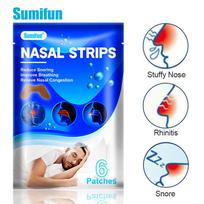 SUMIFUN 6vnt./maišelis Nosies juostelės vėdinimo nosies pleistras Acupoint Patch 6pcs/bag blue