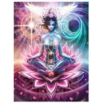 5D „pasidaryk pats“ deimantinis paveikslas „Full Buddha“ siuvinėjimo rinkinys Siuvinėjimas kryželiu Full Round 20x30CM blue