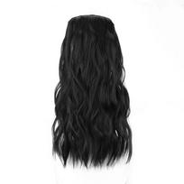 MISSQUEEN Pure Brown, ilgi banguoti plaukų priauginimai, sintetinis pluoštas, natūralus nematomas viela ir segtukai, kasdienis nešiojimas 55 cm