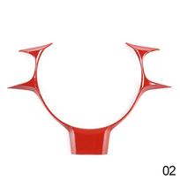 Carbon Fiber Patterned ABS Car Steering Wheel Panel Cover Trim for Toyota 86 Subaru BRZ 2017-2021 Car raudona