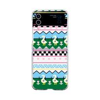 For Samsung Galaxy Z Flip 4 3 Case Cute Flower Duck Pattern Painted Transparent Folding Shockproof Pc Hard Back Case Accessories For Galaxy Z Flip 3