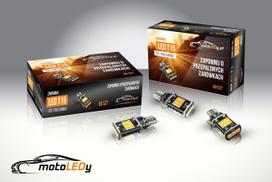 2 vnt. LED lemputės T15 W16W 12V 980lm CANBUS oranžinės spalvos visureigiams