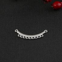 10 vnt./Maišelyje Aukso/Sidabro Metalo Pakabukai Pakabukas Filigraniniai Jungikliai „Pasidaryk pats“ Rankų Darbo Papuošalų Gamybai 6x36mm sidabras