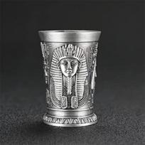 Sveikas metalas Egipto vyno taurė Cinko lydinio alkoholinis kokteilis Puodelis Senovės Egipto Vyno Puodelis Baras Gėrimų reikmenys Amatai A