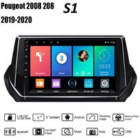 Automobilio radijo GPS navigacinė sistema, skirta Peugeot 2008 208 2019 2020 2 Din Android WiFi automobilio multimedijos grotuvas Automatinis stereofoninis FM radijo galvos blokas 2+32GB 1+16GB