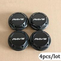 4 vnt / siunta RAYS lenktynių emblema 64 mm 68 mm automobilio rato centrinės stebulės dangteliai ženklelio priedai modifikuoti automobilio rato stebulės dangtelį 64MM juoda