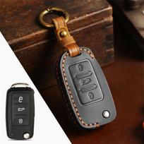 Automobilio raktų dėklo dangtelis, skirtas Volkswagen VW Golf 3 4 5 6 mk4 mk6 Passat b5 b6 b7 b8 cc Polo Tiguan mk2 Touran Jetta 6 Bora mk6 juoda