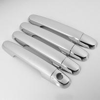 FOR 2008-2013 TOYOTA YARIS chrome silver Car Door Handle Cover Trim 2009 2010 2011 single key hole