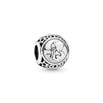 Nauji 925 prabos sidabro retro Zodiako ženklų serijos karoliukai Svarstyklės Vėžys karoliukai tinka originaliai Pandora apyrankei Pasidaryk pats išskirtiniai papuošalai šviesiai geltonos spalvos