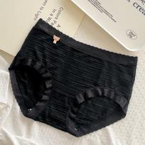 Underwear Women's Cotton Antibacterial Crotch Traceless Mid Waist Cute Girls' Underpants Women's Tight Triangle Shorts one size oranžinė