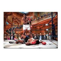 Fightclub Plakatas Boksininkas Tysonas Sienos Gatvės Vilkas Modernus Namų Svetainės Dekoras Kompozitinis 21cm×30cm NoFrame brown
