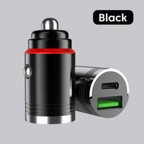 Olaf 66w Pd automobilinis įkroviklis Usb Type C Greito įkrovimo automobilinio telefono adapteris skirtas iPhone 14 13 12pro Max Xiaomi Huawei Samsung Quick Charge pilka
