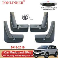 TONLINKER automobilio purvasaugis, skirtas Wuling Almaz Baojun 530 Chevrolet Captiva MG Hector 2018-2023 priekinio galinio sparno purvasaugiai 4 Pcs Black A gray