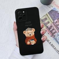 „Honor 9X Pro Magic5 Pro X8A X7A 30 50 70 Lite“ dėklas Cute Bear Fashion, atsparus smūgiams matinis minkštas skysto silikono apsauginis dangtelis, skirtas Honor buferiui Honor 30 black