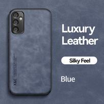 KEYSION Luxury Retro Leather Case for Samsung A05S A05 A15 Soft Silicone+PC Shockproof Phone Back Cover for Galaxy A15 A05 A05S for Samsung A15 žalia