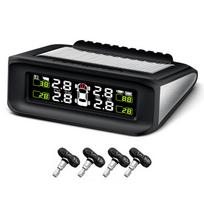 Solar Tire Pressure Detector Car Wireless Tire Pressure Monitor Monitoring System Waterproof with 4