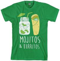 Mojitos Burritos Unisex T-shirt Fun Drinking XXXXL white