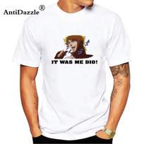 Jojos Bizarre Adventure Dio Brando Tees Tops Unisex T-shirts S brown
