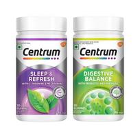 Digestive Balance guminukų rinkinys (30 vnt + 30 vnt), Komplektacija, Centras gray