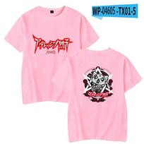 Aggretsuko Fashion T shirt Women Unisex Summer Short Sleeve T-shirts Anime Casual Streetwear Tees Unisex 4XL