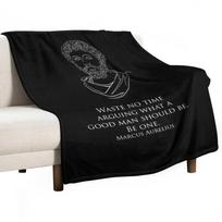Marcus Aurelius - Waste no time arguing what a good man should be. Be one. Throw Blanket Soft Bed Blankets Bed linens 75x100cm (30x40inch)