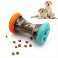 Interactive Barbell-Shaped Food Dispensing Puzzle Toys for Small Dogs, Durable and Bite-Resistant One Size Fits All black