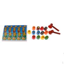 Kids Hammering Stack Cups Board Game For Birthday Gift blue