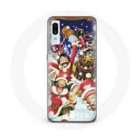 Case - Maniacase - Samsung Galaxy A40 - One Piece Christmas Day - Soft - Anime Manga juoda