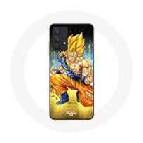 Coque pour samsung galaxy A32 5G Son goku dragon ball corps enervé