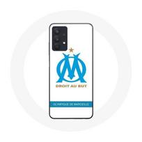 Coque pour samsung galaxy A32 5G Olympique de Marseille Logo Fond Blanc balta