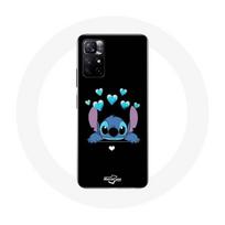 Dėklas - Maniacase - Xiaomi Redmi Note 11s 5G - Juodas - Stitch Ohana - Minkštas juoda