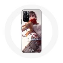 Coque pour Xiaomi Redmi Note 11s 5G Mikasa Ackerman Attaque des Titans Anime