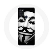 Coque Samsung Galaxy A21S nous sommes légion masque anonyme