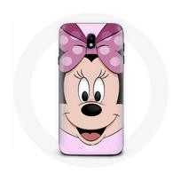Coque pour Samsung Galaxy J7 2017 Minnie Mouse Dessin animé rose rožinė