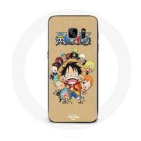 Coque pour Samsung Galaxy S6 edge One piece Manga Equipage du Chapeau de Paille