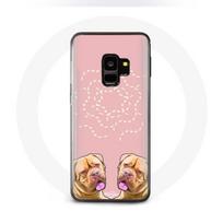 Dėklas samsung galaxy S9 plus Bordo dogas simetriška nuotrauka