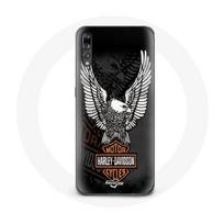 Case - Harley Davidson - Huawei P20 - Eagle logo - Black - Rigid