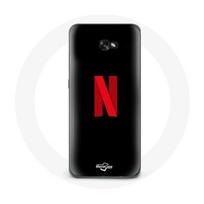Coque pour Samsung Galaxy A5 Netflix Logo rouge fond noir