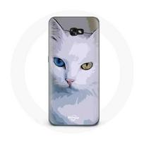 Coque pour Samsung Galaxy A5 2017 Turc de van Chat oeil bleu et oeil jaune