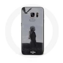 Coque pour Samsung Galaxy S6 Edge Game of Thrones Saison 8 Daenerys Targaryen feu et sang Le Trône d