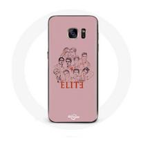 Coque pour Samsung Galaxy S6 Edge Elite Saison 5 Affiche personnages Fanart Logo