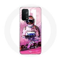 Coque pour Oppo A74 Formule 1 Sergio Pérez Pilote de F1 Rose