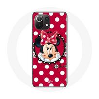 Coque pour Xiaomi Mi 11 Lite Minnie Mouse Dessin animé Rouge raudona