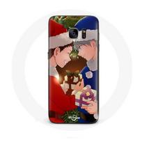 Coque pour Samsung Galaxy S6 Edge Hunter x Hunter Gon Freecss et Killua Zoldyck Christmas Day Anime Manga