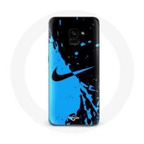 Case for Samsung Galaxy A8 Plus Nike Logo Blue and Black